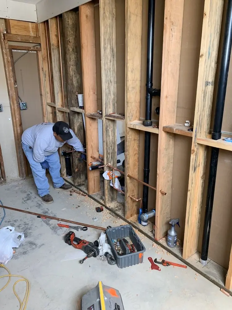 Commercial rough-in plumbing for Gas Line Repair in Fostertown
